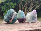Natural Watermelon Fluorite Cobbed Specimens x 24 From Uis, Namibia