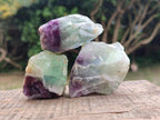 Natural Watermelon Fluorite Cobbed Specimens x 24 From Uis, Namibia