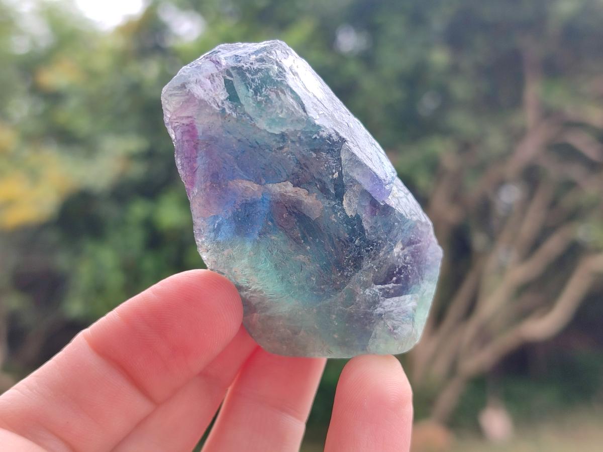 Natural Watermelon Fluorite Cobbed Specimens x 24 From Uis, Namibia