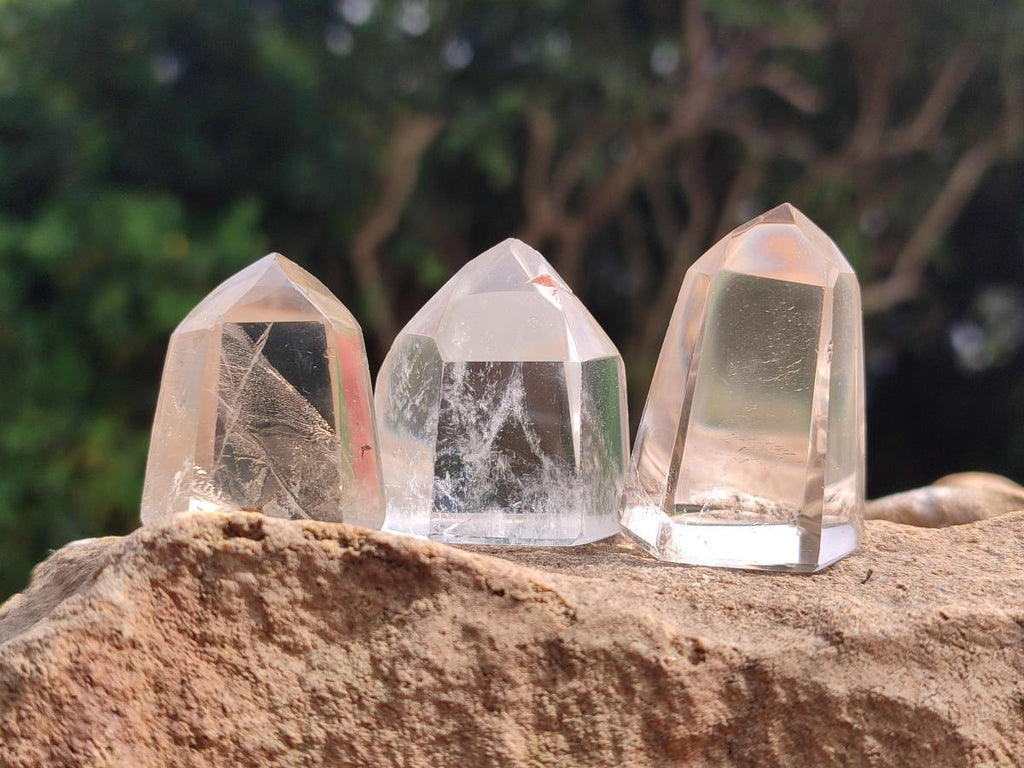 Polished Mixed Selected Quartz Crystals x 20 From Madagascar