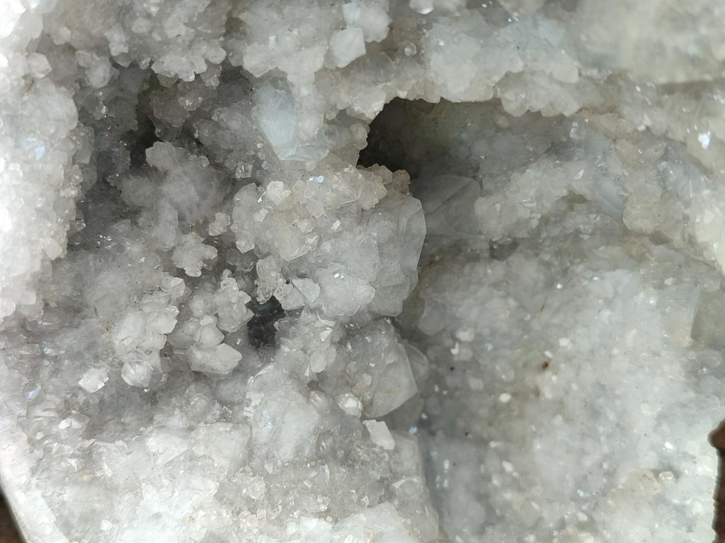 Polished Blue Celestite Eggs x 2 From Sakoany, Madagascar