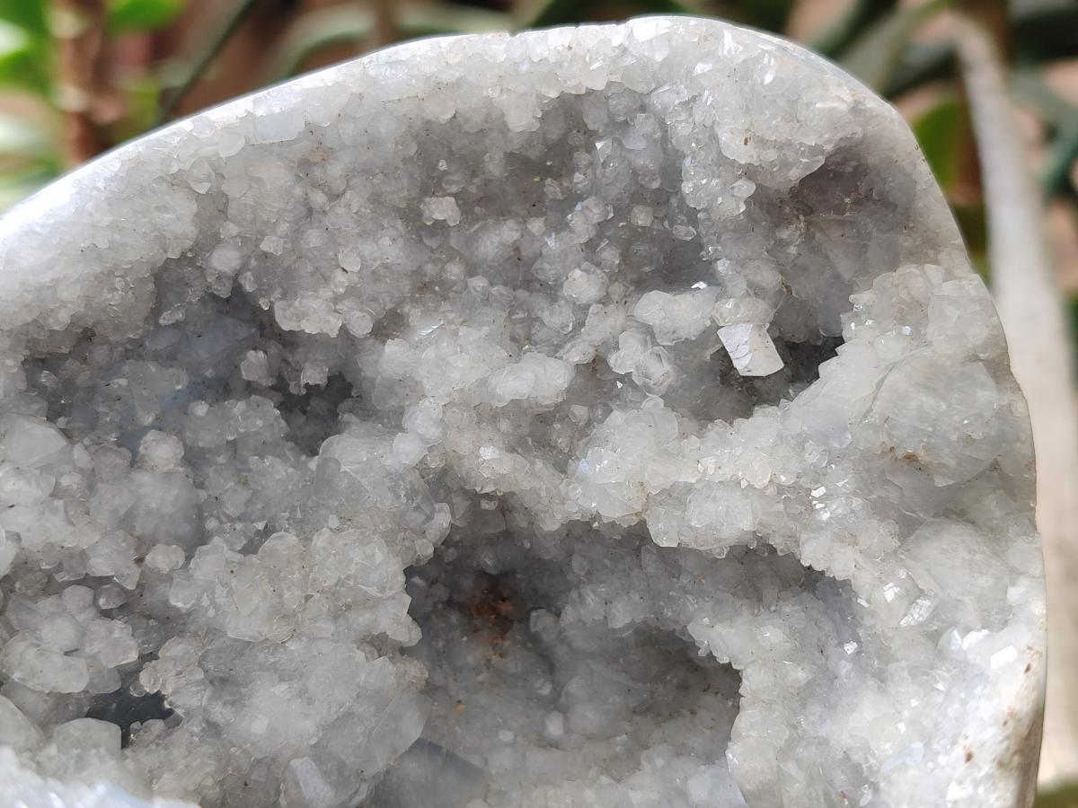 Polished Blue Celestite Eggs x 2 From Sakoany, Madagascar