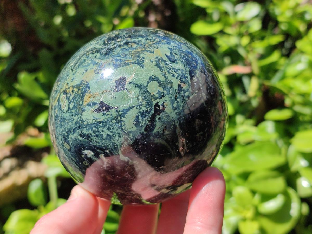 Polished Stromatolite Spheres x 2 From Katsepy, Madagascar