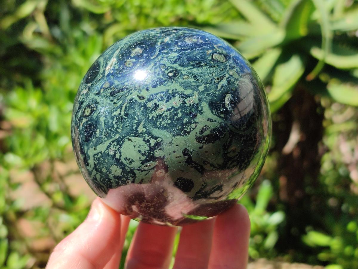 Polished Stromatolite Spheres x 2 From Katsepy, Madagascar
