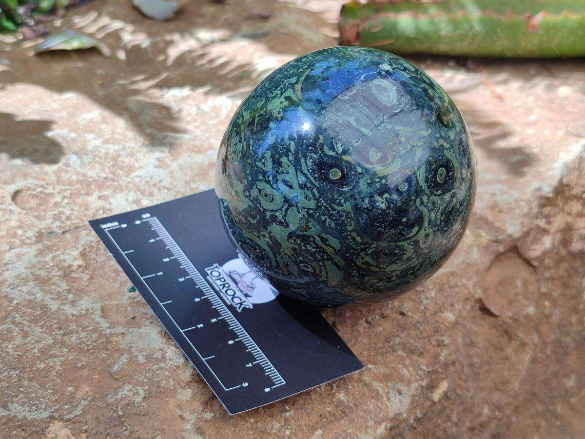 Polished Stromatolite Spheres x 2 From Katsepy, Madagascar
