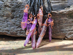 Hand Made Double Terminated Amethyst Copper Wire Wrapped Pendants - Sold Per Item - From Zambia - Toprock Gemstones and Minerals 