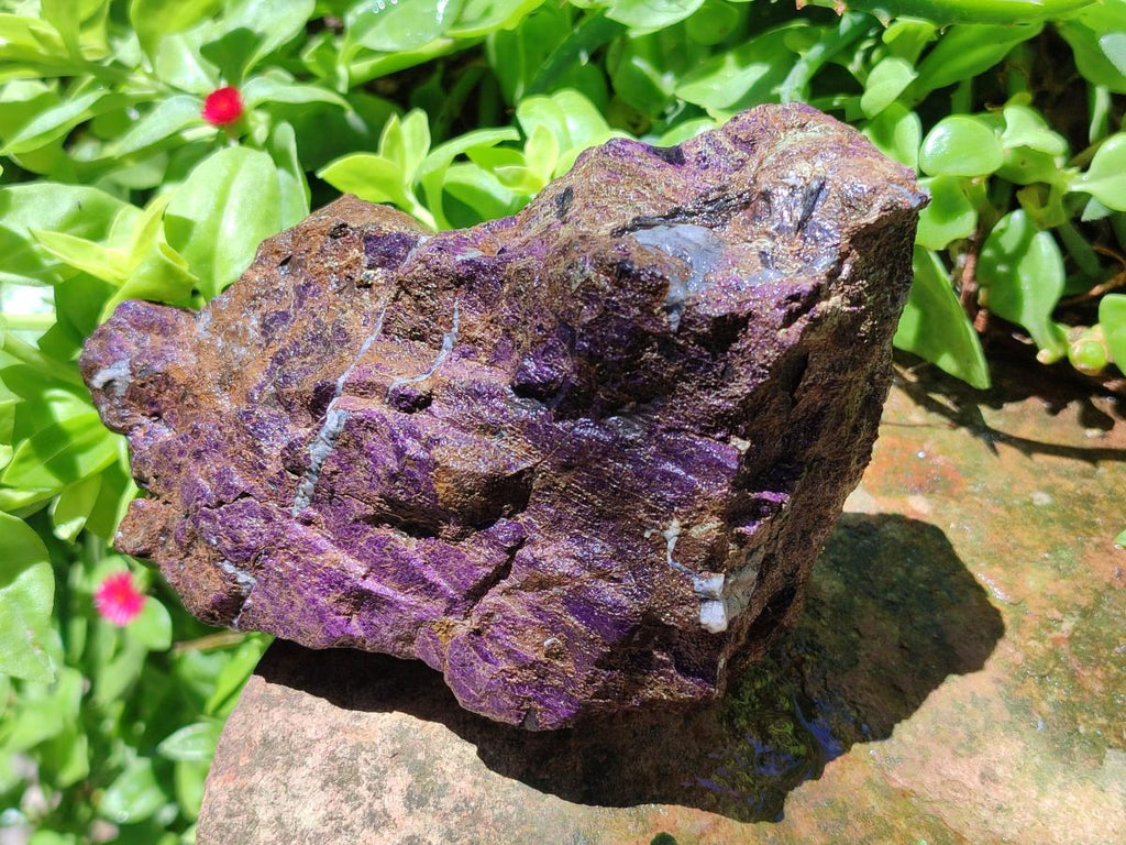 Natural Metallic Cobbed Purpurite Specimens x 4 From Erongo, Namibia