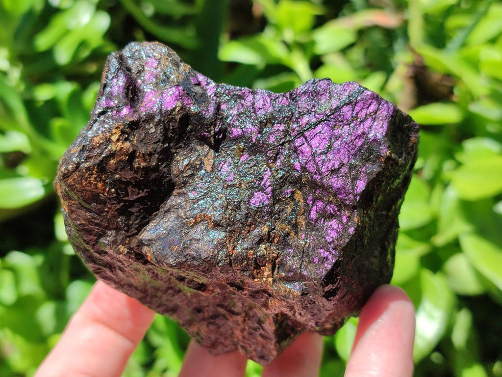 Natural Metallic Cobbed Purpurite Specimens x 4 From Erongo, Namibia