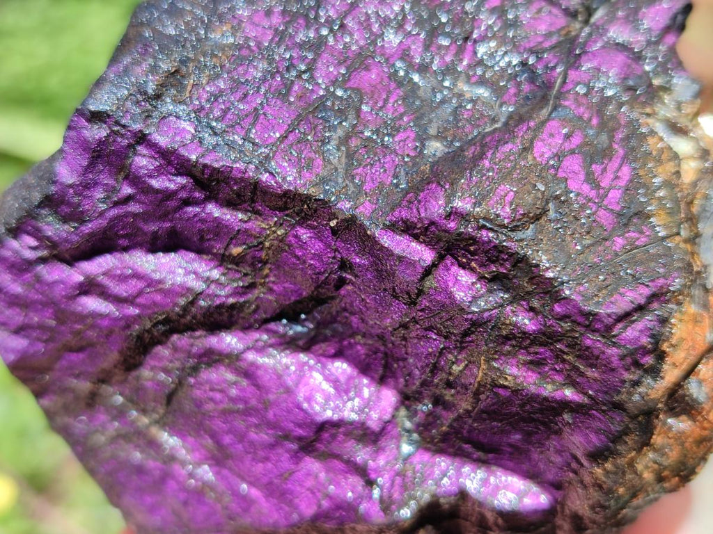 Natural Metallic Cobbed Purpurite Specimens x 4 From Erongo, Namibia