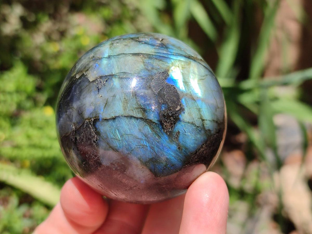 Polished Labradorite Spheres x 3 From Madagascar