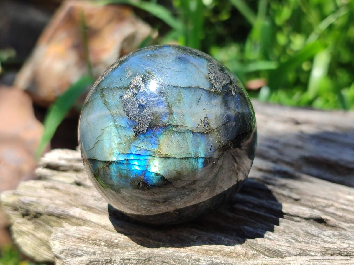 Polished Labradorite Spheres x 3 From Madagascar