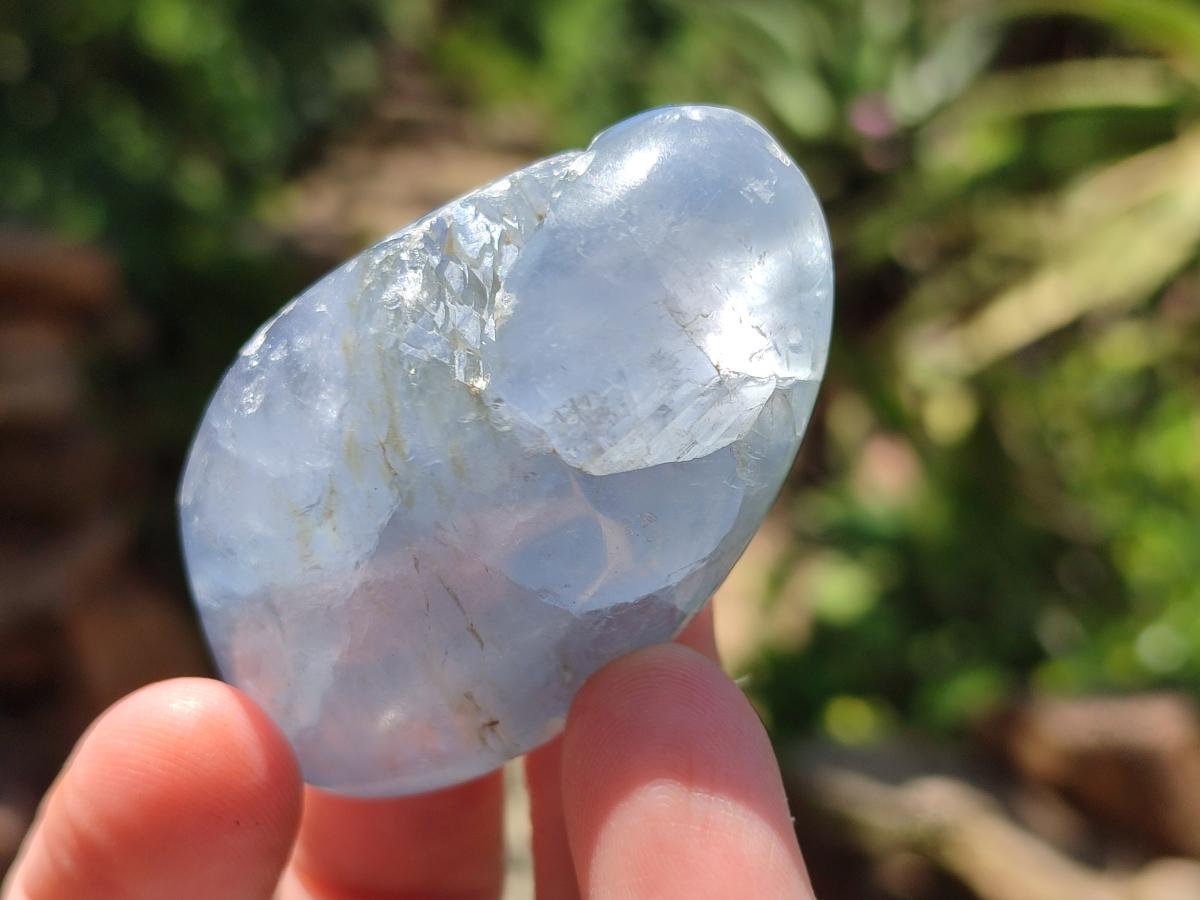 Polished Large Blue Celestite Free Form Crystals x 12 From Sakoany, Madagascar