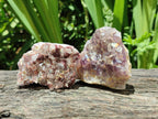 Natural Rare Amethyst Asylum Quartz Clusters x 12 From Luena, Congo