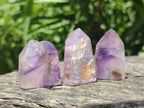 Polished Window Amethyst Crystals x 35 From Akansobe, Madagascar