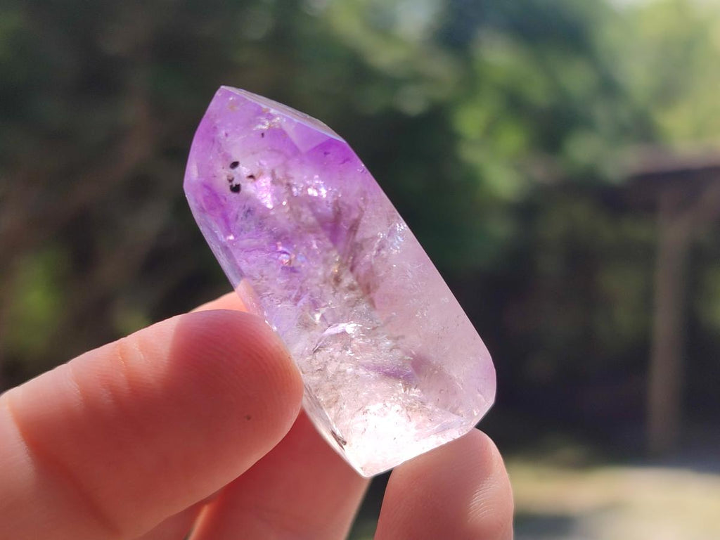 Polished Window Amethyst Crystals x 35 From Akansobe, Madagascar