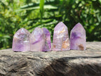 Polished Window Amethyst Crystals x 35 From Akansobe, Madagascar