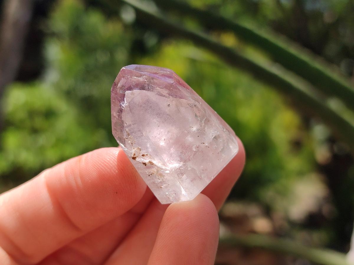 Polished Window Amethyst Crystals x 35 From Akansobe, Madagascar