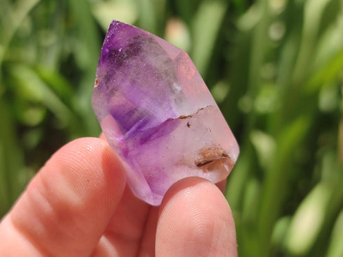 Polished Window Amethyst Crystals x 35 From Akansobe, Madagascar