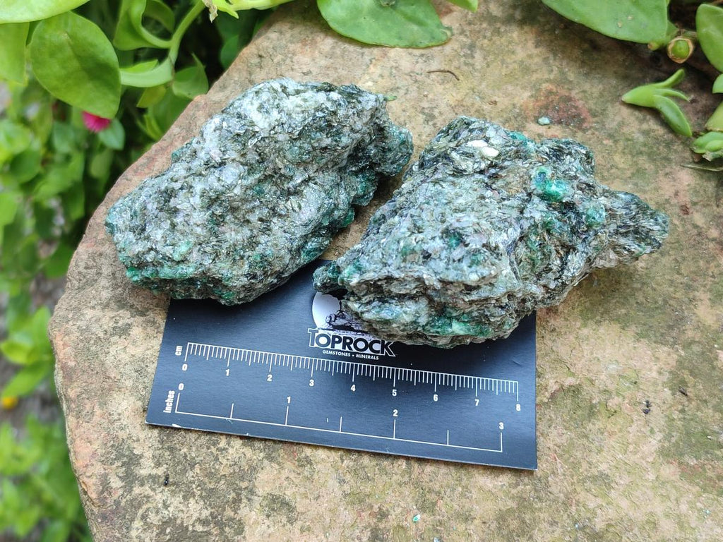 Natural Emerald Mica 'Mutokolite' Cobbed Specimens x 5 From Mutoko, Zimbabwe