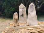 Polished Mixed Quartz Crystal Points x 13 From Madagascar