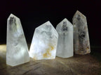 Polished Mixed Quartz Crystal Points x 13 From Madagascar