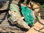 Natural Rare Bladed Barite with Malachite Specimens x 6 From Shinkolobwe Mine, Congo