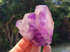 Polished Window Amethyst Crystals x 2 From Akansobe, Madagascar