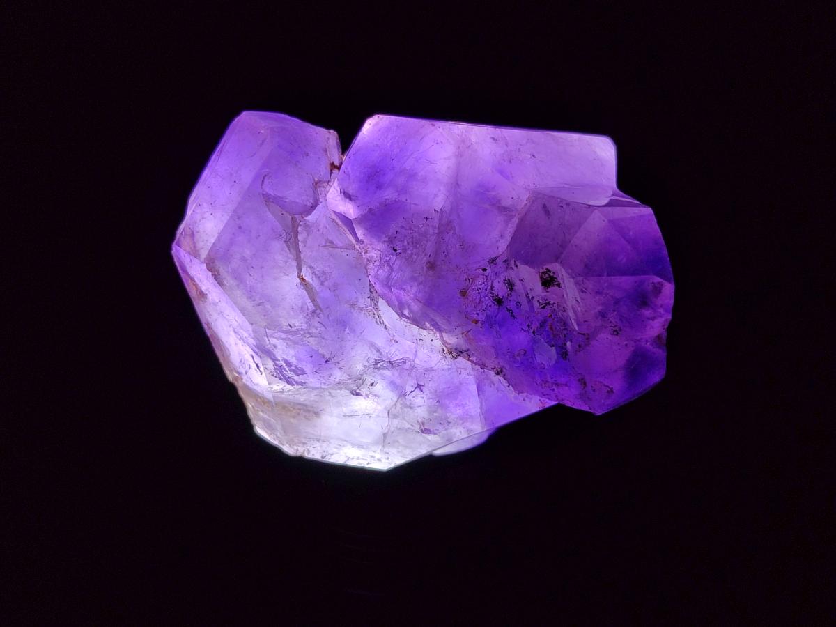 Polished Window Amethyst Crystals x 2 From Akansobe, Madagascar