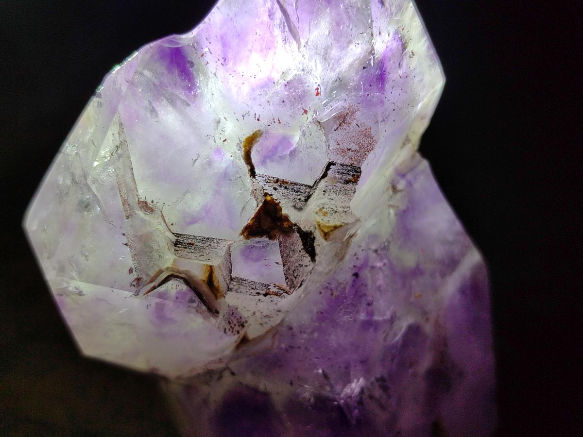 Polished Window Amethyst Crystals x 2 From Akansobe, Madagascar