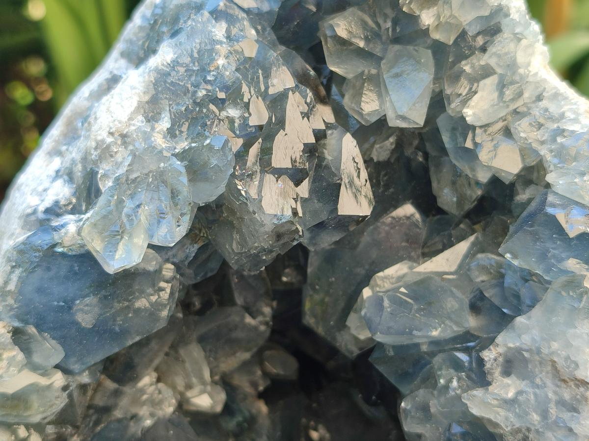 Natural Large Blue Celestite Geode Specimen x 1 From Sakoany, Madagascar