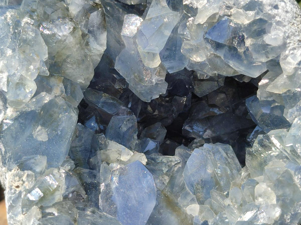 Natural Large Blue Celestite Geode Specimen x 1 From Sakoany, Madagascar