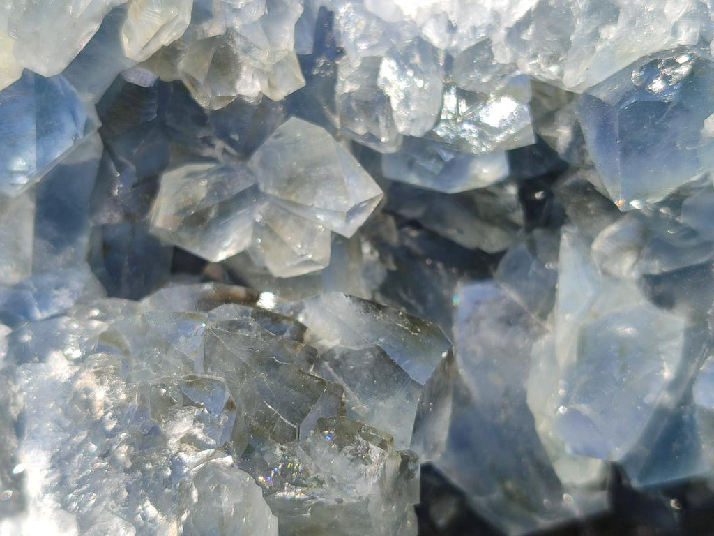 Natural Large Blue Celestite Geode Specimen x 1 From Sakoany, Madagascar