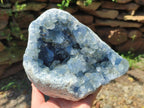 Natural Large Blue Celestite Geode Specimen x 1 From Sakoany, Madagascar