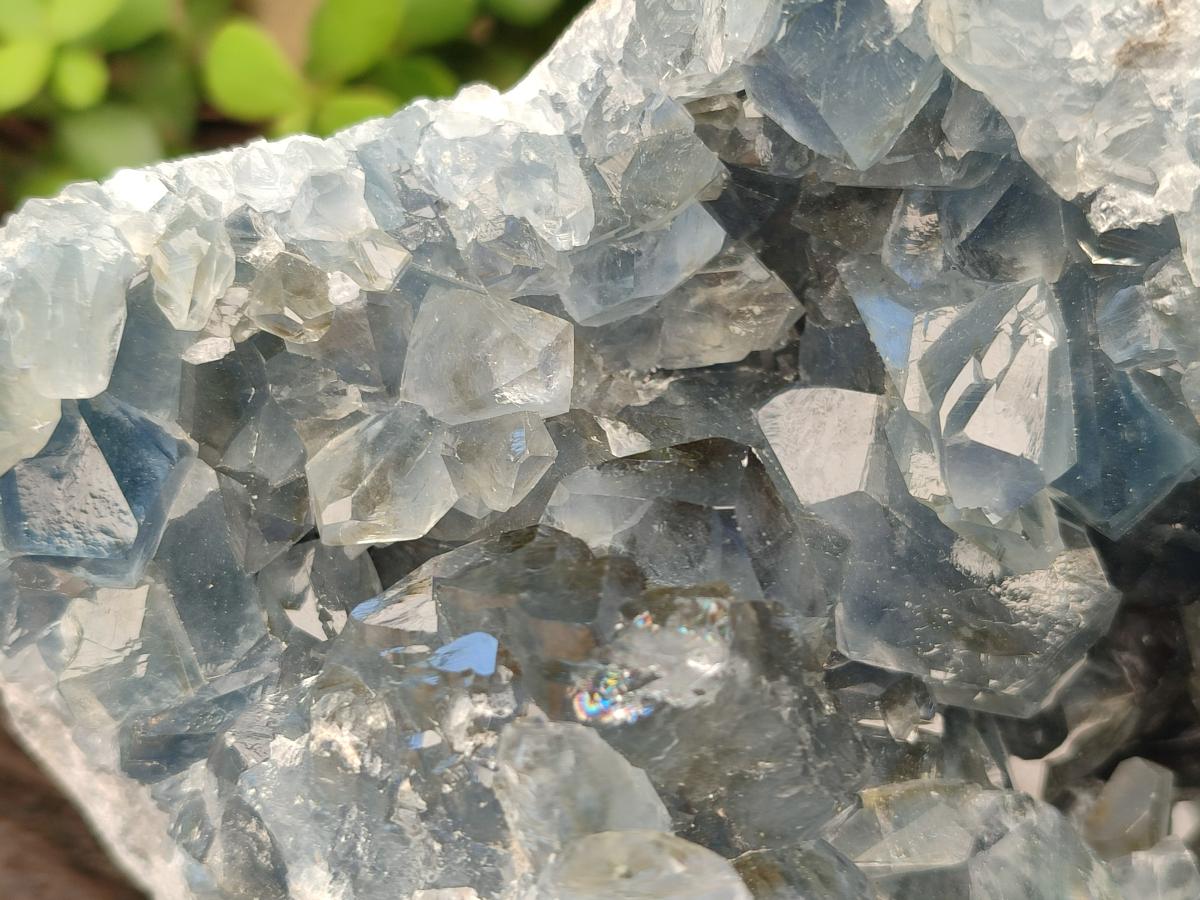 Natural Large Blue Celestite Geode Specimen x 1 From Sakoany, Madagascar