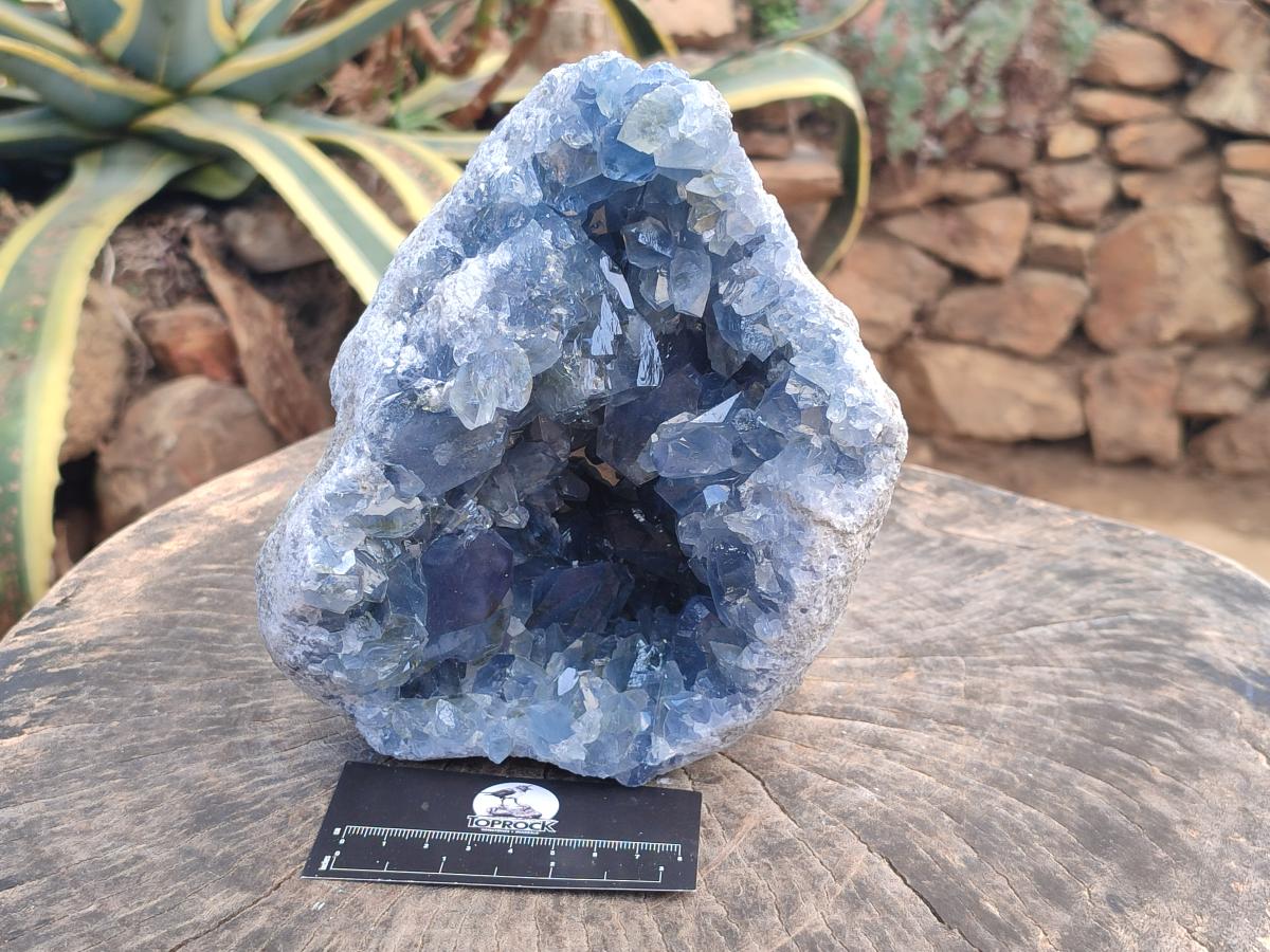 Natural Large Blue Celestite Geode Specimen x 1 From Sakoany, Madagascar