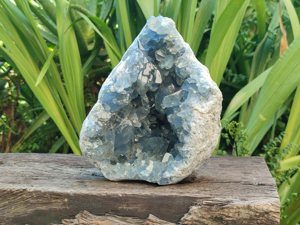 Natural Large Blue Celestite Geode Specimen x 1 From Sakoany, Madagascar