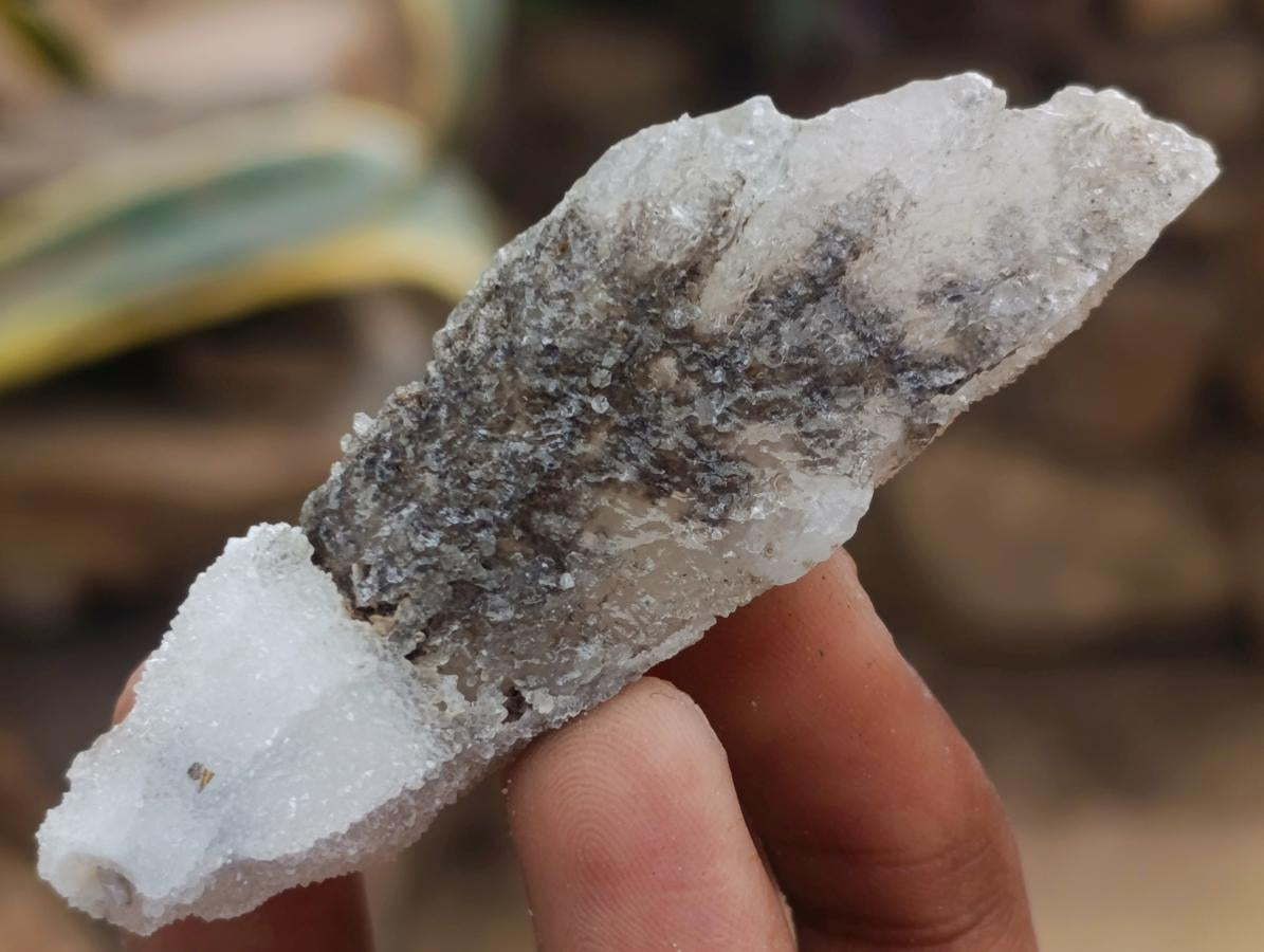 Natural Drusy Quartz Coated Spearhead Calcite Crystals x 24 From Albert's Mountain, Lesotho
