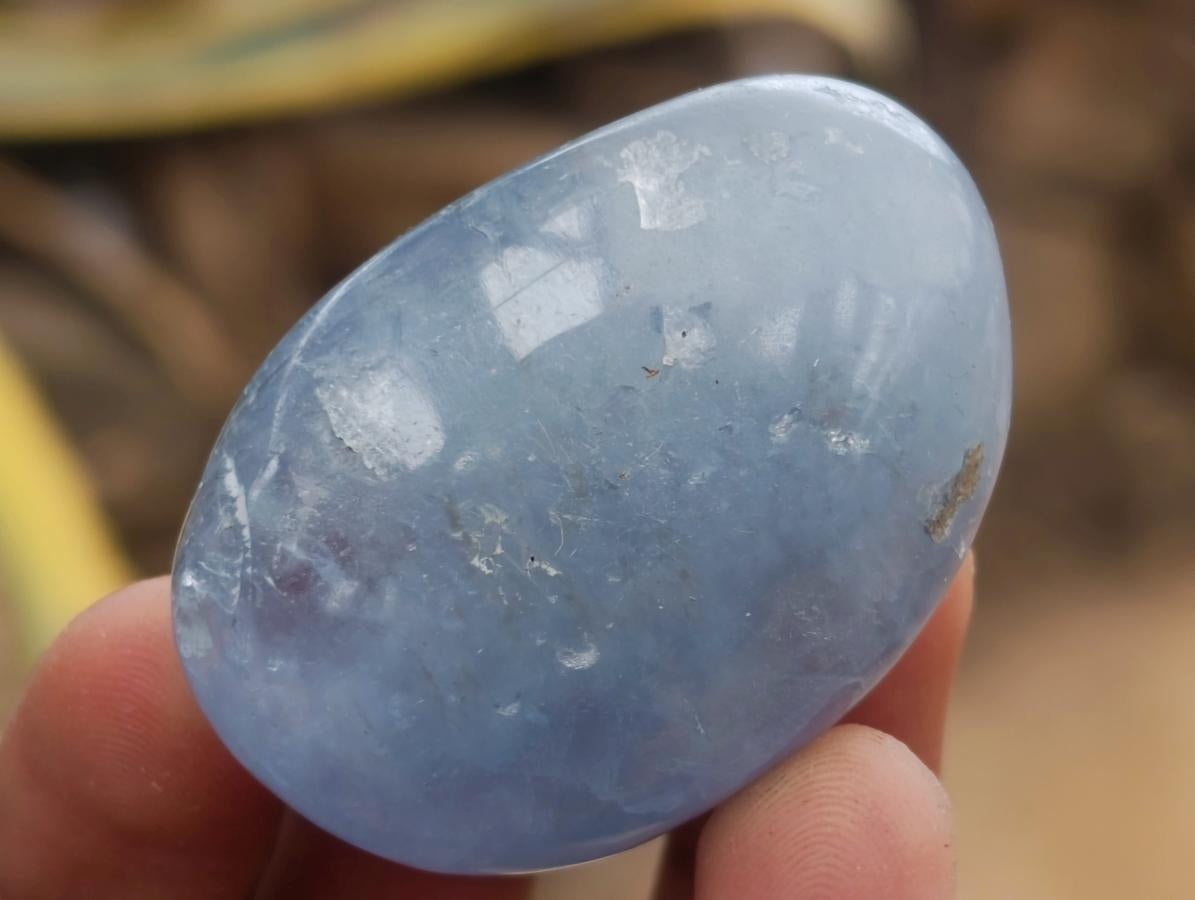 Polished Blue Celestite Free Form Crystals x 20 From Sakoany, Madagascar