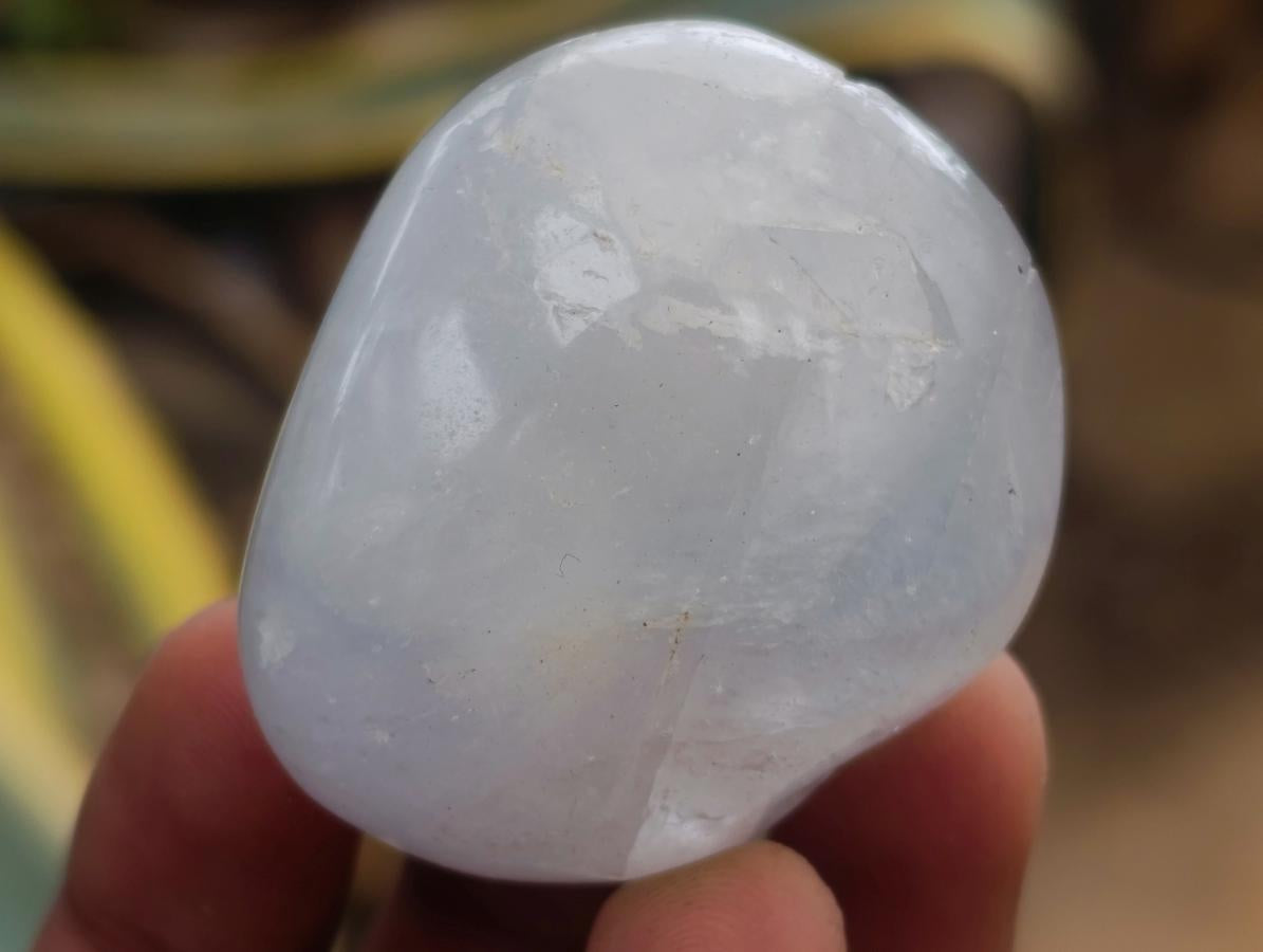 Polished Blue Celestite Free Form Crystals x 20 From Sakoany, Madagascar
