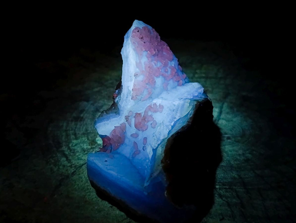 Natural Blue Lace Agate Geode Specimens x 4 From Nsanje, Malawi