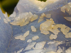 Natural Blue Lace Agate Geode Specimens x 4 From Nsanje, Malawi