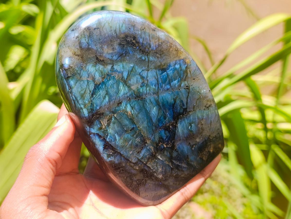 Polished Labradorite Standing Free Forms x 2 From Madagascar