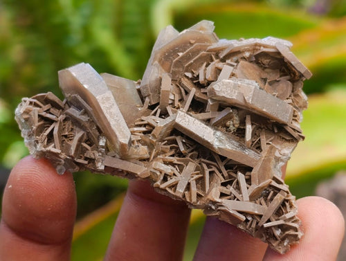 Natural Rare Bladed Barite and Malachite Specimens x 6 From Congo