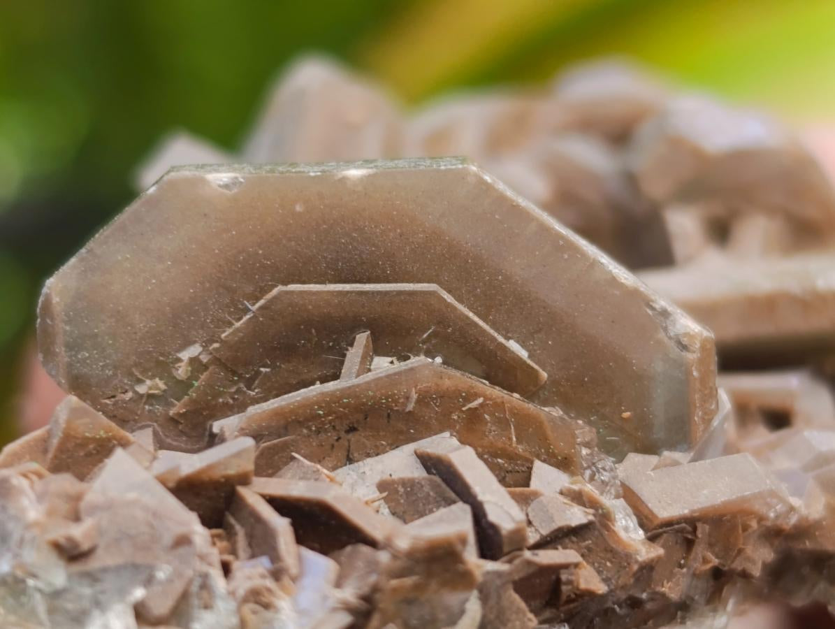 Natural Rare Bladed Barite and Malachite Specimens x 6 From Congo