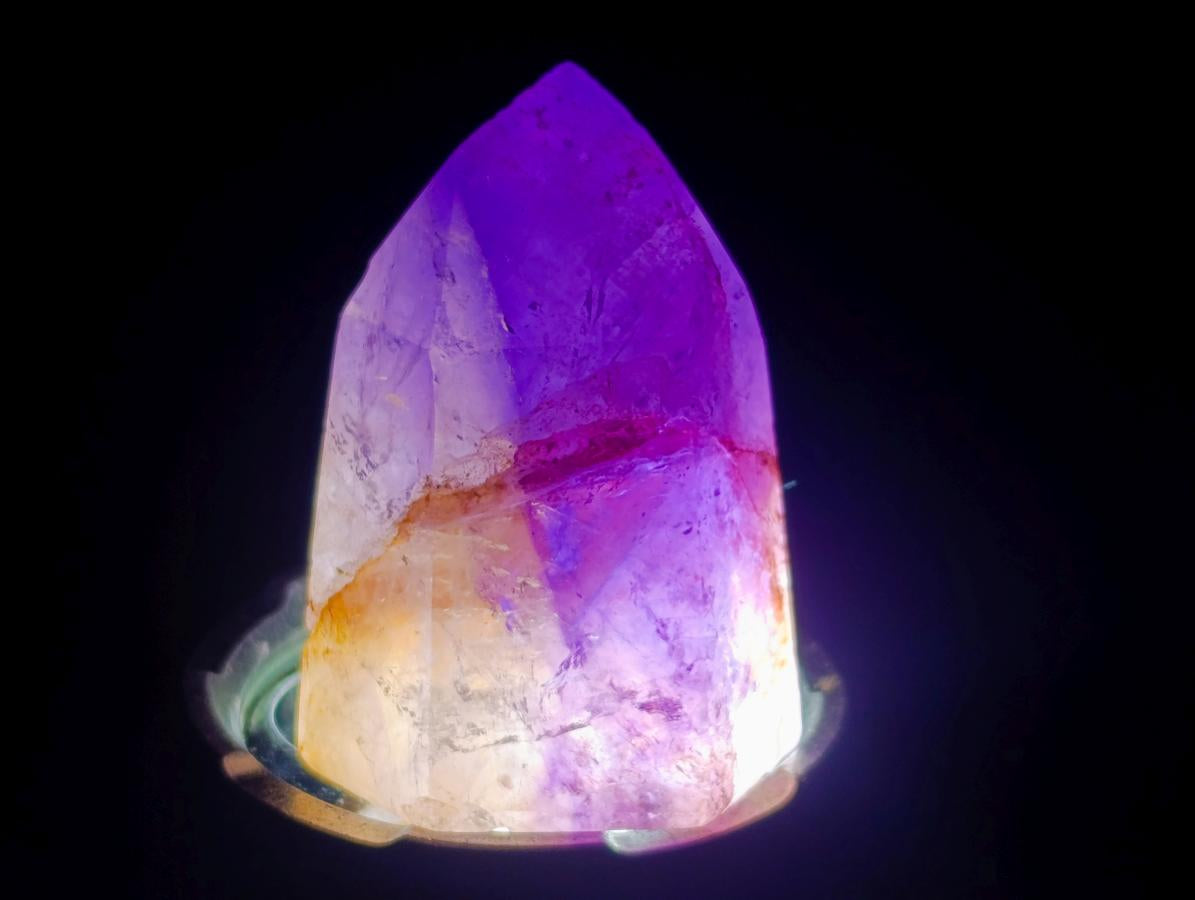 Polished Window Amethyst Crystals One with Enhydro x 20 From Akansobe, Madagascar