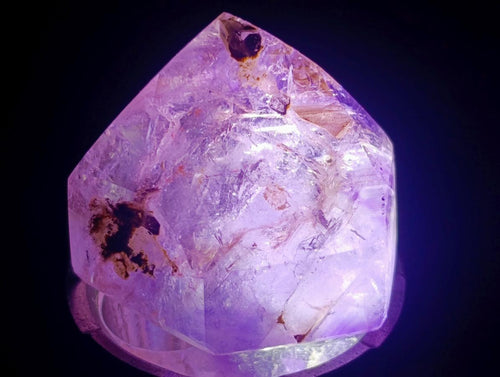 Polished Window Amethyst Crystals One with Enhydro x 20 From Akansobe, Madagascar