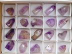 Polished Window Amethyst Crystals One with Enhydro x 20 From Akansobe, Madagascar