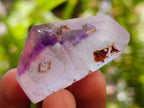 Polished Window Amethyst Crystals One with Enhydro x 20 From Akansobe, Madagascar