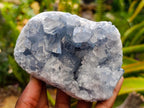 Natural Blue Celestite Crystal Cluster Specimens x 2 From Sakoany, Madagascar