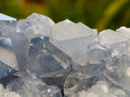 Natural Blue Celestite Crystal Cluster Specimens x 2 From Sakoany, Madagascar